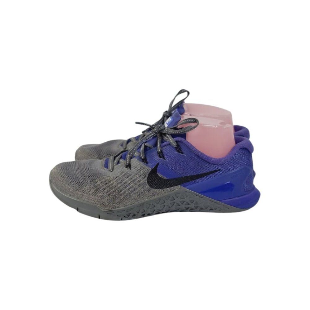 Nike Women's Gray Blue Metcon 3 Mesh Athletic Training Shoes Size US‎ 8